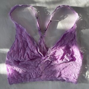 Victoria's Secret Lilac Lace Bralette, Size Medium